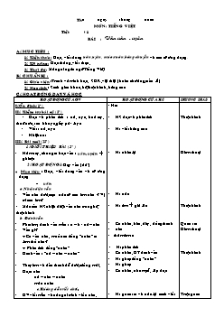 Giáo án các môn khối 1 - Tuần 22