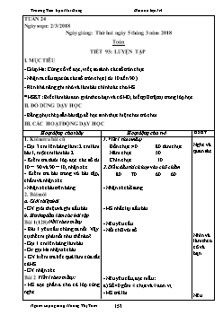 Giáo án các môn khối lớp 1 - Tuần 24