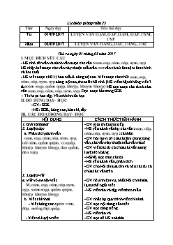 Giáo án các môn khối lớp 1 - Tuần 25 (buổi chiều)