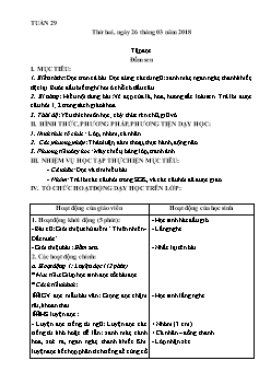 Giáo án các môn khối lớp 1 - Tuần 29