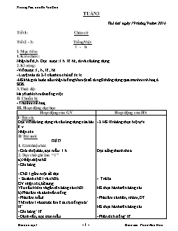 Giáo án các môn khối lớp 1 - Tuần 3 - Trường Tiểu học Bế Văn Đàn