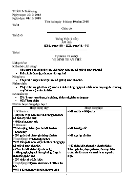 Giáo án các môn khối lớp 1 - Tuần học 5