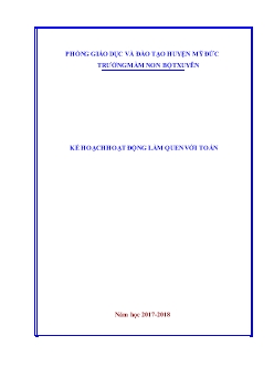 Giáo án mầm non lớp chồi - Chủ đề: Nghề nghiệp - Đề tài: Vui học toán - Bài dạy: Nhận biết, phân biệt hình tròn, hình chữ nhật, hình tam giác