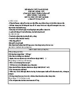 Giáo án mầm non lớp lá - Chủ đề: Động vật - Lĩnh vực phát triên thẩm mỹ - Hoạt động: Tạo hình - Đề tài: Con vật dễ thương