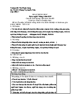 Giáo án mầm non lớp mầm - Chủ đề: Quê hương - Đất nước - Bác Hồ - Lĩnh vực: Phát triển nhận thức - Đề tài: Ôn nhận biết hình vuông, hình tròn, hình chữ nhật và hình tam giác