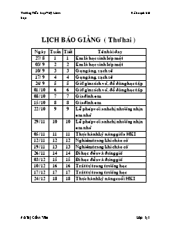 Giáo án môn Đạo đức lớp 1 - Tiết 1 đến tiết 18 - Trường Tiểu học Việt Lâm