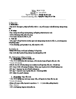 Giáo án môn Học vần lớp 1 - Bài 48: in - Un