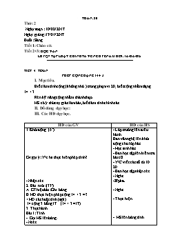 Giáo án tổng hợp các môn khối 1 - Tuần 20