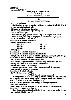 Giáo án tổng hợp các môn khối lớp 1 - Học kì II