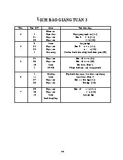 Giáo án tổng hợp các môn khối lớp 1 - Tuần 3, 4