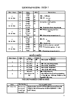 Giáo án tổng hợp các môn lớp 1 - Tuần 7