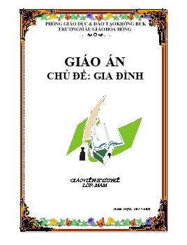 Mẫu bìa: Giáo án chủ đề: Gia đình