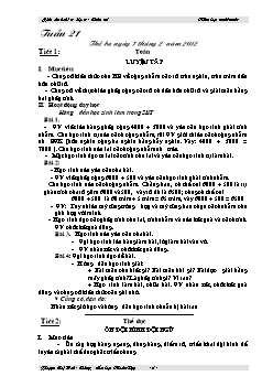 Giáo án các môn học lớp 3 (buổi chiều) - Trường Tiểu học Nhân Đạo - Tuần 21