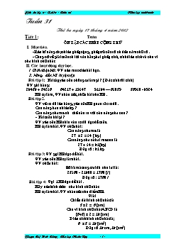 Giáo án các môn học lớp 3 (buổi chiều) - Trường Tiểu học Nhân Đạo - Tuần 31