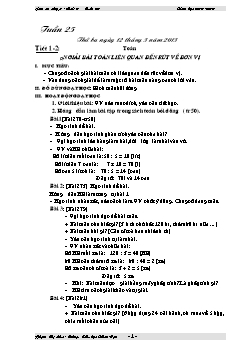 Giáo án các môn học lớp 3 - Năm 2012 - 2013 - Tuần 25