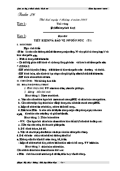 Giáo án các môn học lớp 3 - Năm 2012 - 2013 - Tuần 28