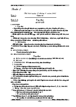 Giáo án các môn học lớp 3 - Năm 2013 - 2014 - Tuần 2