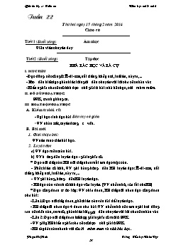 Giáo án các môn học lớp 3 - Trường Tiểu học Nhân Đạo - Tuần 22