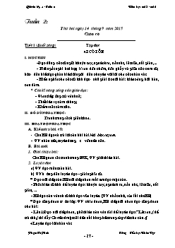 Giáo án các môn học lớp 3 - Trường Tiểu học Nhân Đạo - Tuần 2