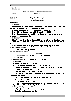 Giáo án các môn học lớp 3 - Tuần 3 năm 2012