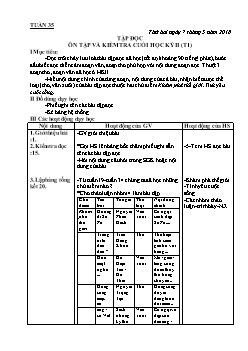 Giáo án các môn khối 4 - Tuần 35