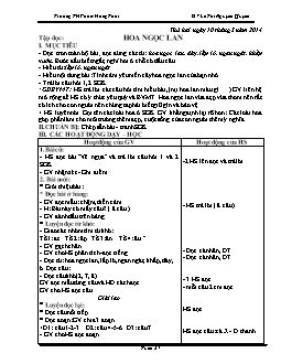 Giáo án các môn lớp 1 - Tuần 27 - Trường TH Phạm Hồng Thái