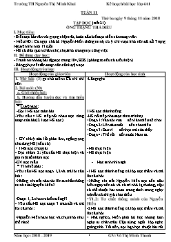 Giáo án các môn lớp 4 - Tuần 11