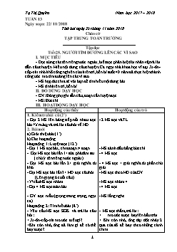 Giáo án các môn lớp 4 - Tuần 13 năm 2017 - 2018