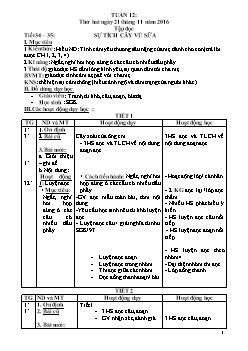 Giáo án dạy Lớp 2 - Tuần 12