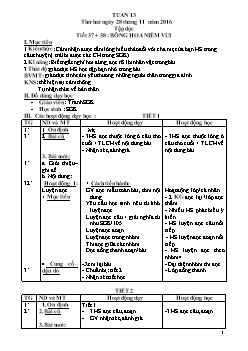 Giáo án dạy Lớp 2 - Tuần 13