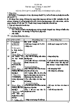 Giáo án dạy Lớp 2 - Tuần 18