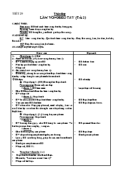 Giáo án dạy Lớp 2 - Tuần 29