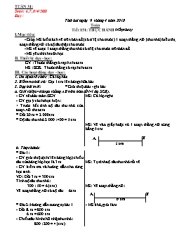 Giáo án dạy Lớp 4 Tuần 31