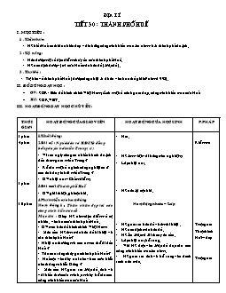 Giáo án Địa lí 4 tiết 30: Thành phố Huế