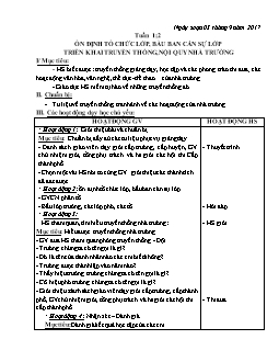 Giáo án hoạt động ngoài giờ lên lớp lớp 2 (cả năm)