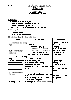 Giáo án Hướng dẫn học - Tuần 9