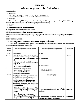 Giáo án Khoa học 4 - Tuần 29 - Tiết 57 + 58