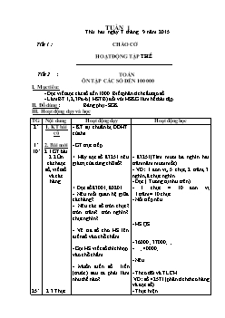 Giáo án Khối 4 - Tuần thứ 1