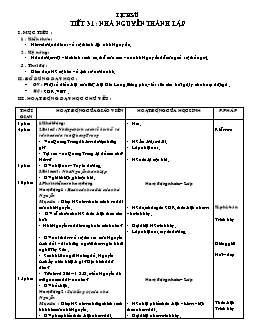 Giáo án Lịch sử 4 tiết 31: Nhà Nguyễn thành lập