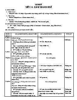 Giáo án Lịch sử 4 tiết 32: Kinh thành Huế