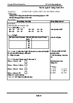 Giáo án lớp 1, tuần 25 - Môn Toán học - Trường TH Phạm Hồng Thái