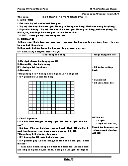 Giáo án lớp 1, tuần 28 - Môn Thủ công: Cắt dán hình tam giác (tiết 1)