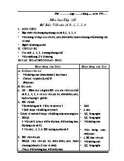 Giáo án lớp 1, tuần 34 - Môn Tập viết