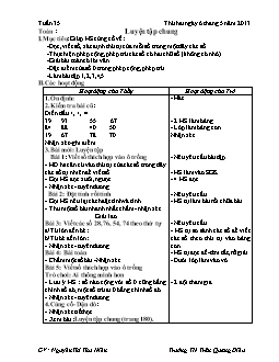 Giáo án lớp 1, tuần 35 - Môn Toán - Trường TH Trần Quang Diệu