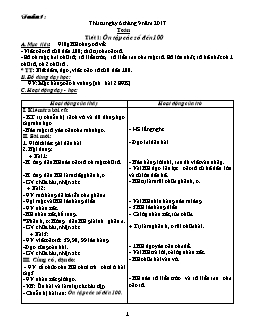 Giáo án Lớp 2 - Tuần 1 và 2