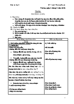 Giáo án Lớp 2 Tuần 11 - GV: Trịnh Phương Huyền