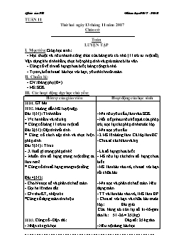 Giáo án Lớp 2 Tuần 11 - Trường tiểu học Đa Mai