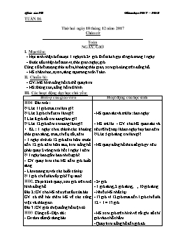 Giáo án Lớp 2 Tuần 16 - Trường tiểu học Đa Mai