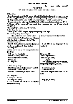 Giáo án Lớp 2 Tuần 18 - Trường Tiểu học Tô Vĩnh Diện