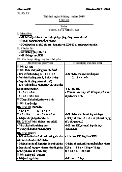 Giáo án Lớp 2 Tuần 19 - Trường tiểu học Đa Mai